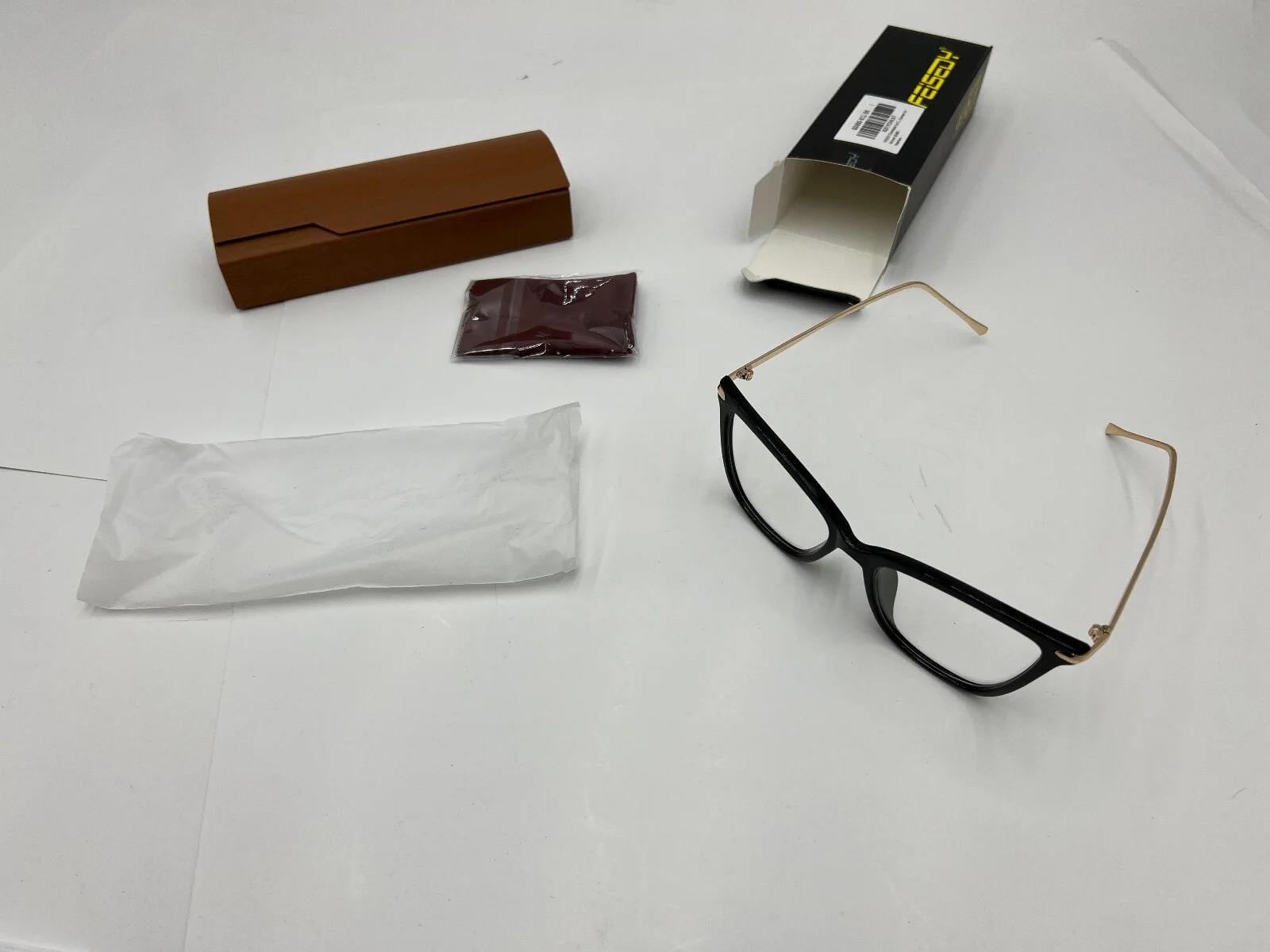 FEISEDY Oversized Cat Eye Glasses Frame with Clear Lenses Eyewear Women B2460 2